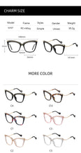 Load image into Gallery viewer, Cat Eye Blu-ray Glasses Brand Designer Uv400 2023 Blu-ray Glasses Fashionable Women Frames For Women  Brand