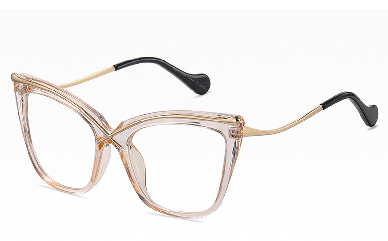 Cat Eye Blu-ray Glasses Brand Designer Uv400 2023 Blu-ray Glasses Fashionable Women Frames For Women  Brand