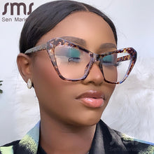 Load image into Gallery viewer, Cat Eye Blue Light Blocking Glasses Women Men Clear Glasses Optical Eyeglasses Frame Transparent Lens Spectacle Frame Unisex