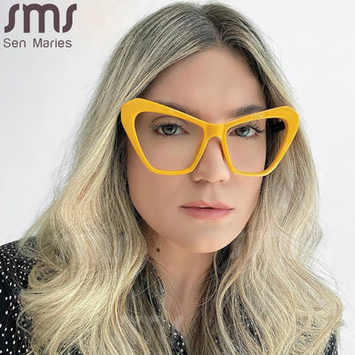 Cat Eye Blue Light Blocking Glasses Women Men Clear Glasses Optical Eyeglasses Frame Transparent Lens Spectacle Frame Unisex