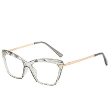 Carica l'immagine nel visualizzatore di Gallery, Occhiali Cat Eye a luce blu Designer di marca Uv400 2023 Occhiali a luce blu per donna Occhiali da vista per donna