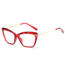 Carica l'immagine nel visualizzatore di Gallery, Occhiali Cat Eye a luce blu Designer di marca Uv400 2023 Occhiali a luce blu per donna Occhiali da vista per donna