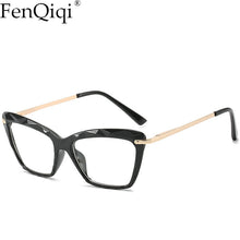Carica l'immagine nel visualizzatore di Gallery, Occhiali Cat Eye a luce blu Designer di marca Uv400 2023 Occhiali a luce blu per donna Occhiali da vista per donna
