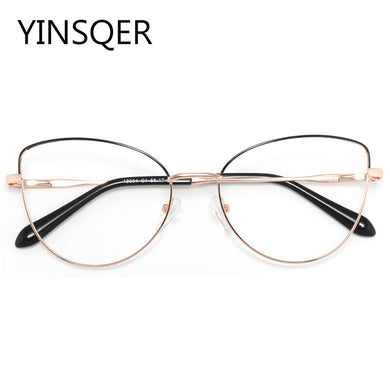 Cat Eye Clear Women's Round Glasses Frame For Myopia Reading Prescription Glasses Vintage Gaming Eyeglasses Female Fake Eyewear