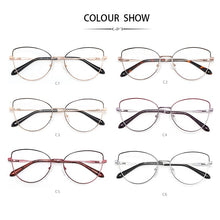 Load image into Gallery viewer, Cat Eye Clear Women&#39;s Round Glasses Frame For Myopia Reading Prescription Glasses Vintage Gaming Eyeglasses Female Fake Eyewear