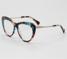 Load image into Gallery viewer, Cat Eye Design Acetate Glasses Frame Retro Women Full Rim Myopia Eyewear  Anti-Blue Light Lens Vintage Optical Eyeglasses Female