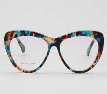 Load image into Gallery viewer, Cat Eye Design Acetate Glasses Frame Retro Women Full Rim Myopia Eyewear  Anti-Blue Light Lens Vintage Optical Eyeglasses Female