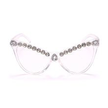 Load image into Gallery viewer, Cat Eye Diamond Sunglasses Women 2023 Female  Sunglasses Women Brand Designer Eyewear Men Big Vintage Shades Glasses UV400