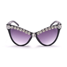 Load image into Gallery viewer, Cat Eye Diamond Sunglasses Women 2023 Female  Sunglasses Women Brand Designer Eyewear Men Big Vintage Shades Glasses UV400