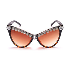 Load image into Gallery viewer, Cat Eye Diamond Sunglasses Women 2023 Female  Sunglasses Women Brand Designer Eyewear Men Big Vintage Shades Glasses UV400