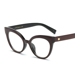 Cat Eye Eyeglasses Frames Prescription Vintage Optical Glasses Frame Women Men Transparent Clear Len Eyewear