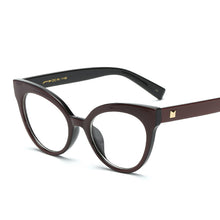 Carica l&#39;immagine nel visualizzatore di Gallery, Cat Eye Eyeglasses Frames Prescription Vintage Optical Glasses Frame Women Men Transparent Clear Len Eyewear