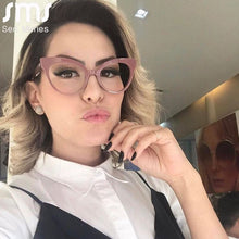 Load image into Gallery viewer, Cat Eye Eyeglasses Frames Prescription Vintage Optical Glasses Frame Women Men Transparent Clear Len Eyewear