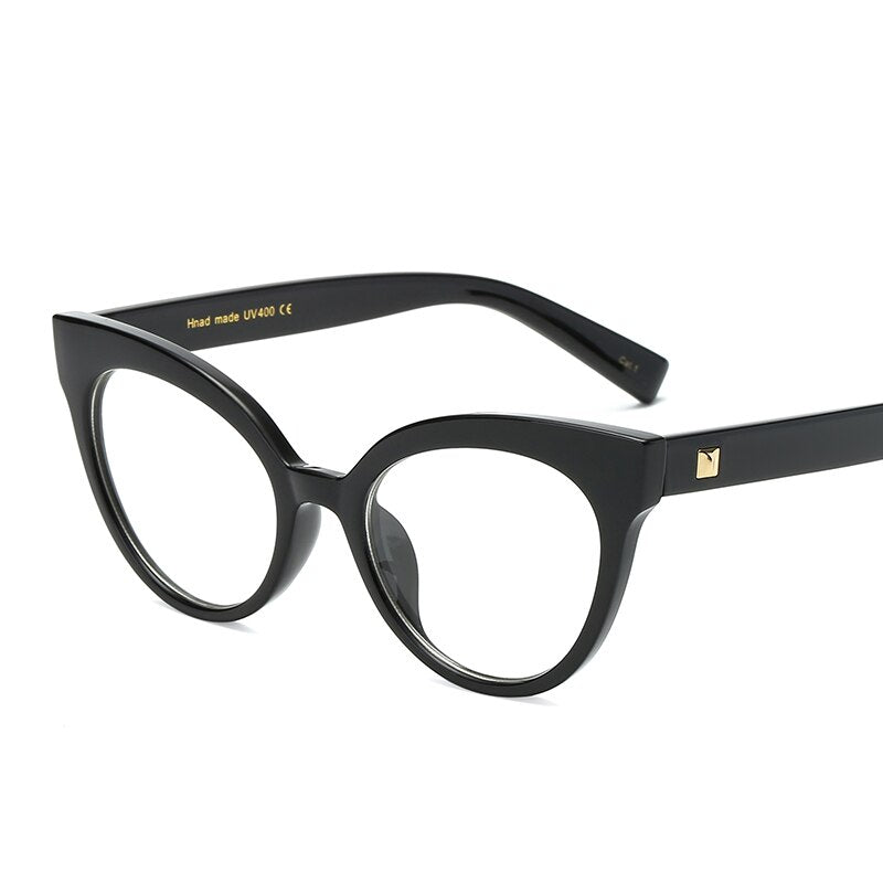 Cat Eye Eyeglasses Frames Prescription Vintage Optical Glasses Frame Women Men Transparent Clear Len Eyewear