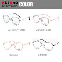 Carica l'immagine nel visualizzatore di Gallery, Cat Eye Eyeglasses Women Retro Optical Glasses Men Super Light Titanium Alloy Eyeglasses Spectacles 7756