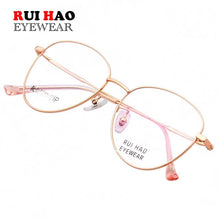 Carica l'immagine nel visualizzatore di Gallery, Cat Eye Eyeglasses Women Retro Optical Glasses Men Super Light Titanium Alloy Eyeglasses Spectacles 7756