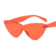 Carica l'immagine nel visualizzatore di Gallery, Occhiali da sole Cat Eye Donna Vintage Specchio in plastica Occhiali da sole rossi Vintage Donna Oculos De Sol Feminino UV400 