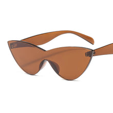 Carica l'immagine nel visualizzatore di Gallery, Occhiali da sole Cat Eye Donna Vintage Specchio in plastica Occhiali da sole rossi Vintage Donna Oculos De Sol Feminino UV400 