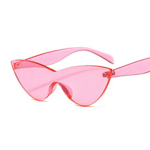 Carica l'immagine nel visualizzatore di Gallery, Occhiali da sole Cat Eye Donna Vintage Specchio in plastica Occhiali da sole rossi Vintage Donna Oculos De Sol Feminino UV400 