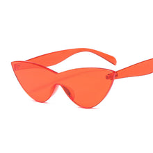 Carica l'immagine nel visualizzatore di Gallery, Occhiali da sole Cat Eye Donna Vintage Specchio in plastica Occhiali da sole rossi Vintage Donna Oculos De Sol Feminino UV400 
