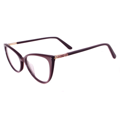 Cat Eye Female Acetate Full Rim Eyeglasses With Spring Hinge For Rx Myopia Reading Multifocal Lenses