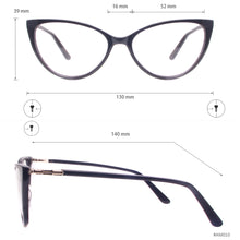 Load image into Gallery viewer, Cat Eye Female Acetate Full Rim Eyeglasses With Spring Hinge For Rx Myopia Reading Multifocal Lenses