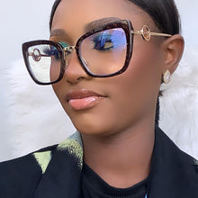 Load image into Gallery viewer, Cat Eye Frame Glasses for Womens Prescription Blue Light Blocking Protection EyeGlasses Transparent Gradient Decorative Glasses