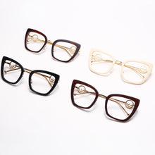 Load image into Gallery viewer, Cat Eye Frame Glasses for Womens Prescription Blue Light Blocking Protection EyeGlasses Transparent Gradient Decorative Glasses