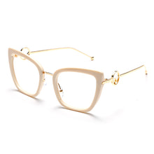 Load image into Gallery viewer, Cat Eye Frame Glasses for Womens Prescription Blue Light Blocking Protection EyeGlasses Transparent Gradient Decorative Glasses