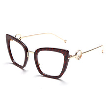 Load image into Gallery viewer, Cat Eye Frame Glasses for Womens Prescription Blue Light Blocking Protection EyeGlasses Transparent Gradient Decorative Glasses