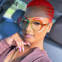 Load image into Gallery viewer, Cat Eye Full Frame Color Leopard  Designer Glasses UV400 Prescription Glasses Unisex Computer Glasses