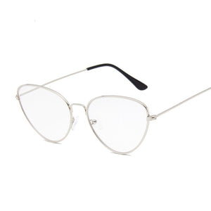 Cat Eye Glasses Frame Women 2022  Clear Glasses Lens Myopia Optical Glasses Frame Oculos Feminino