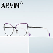 Load image into Gallery viewer, Cat Eye Glasses Frame Women Optical Prescription Anti Blue Eyeglass Light Ladies Myopia Color Matching Computer  Eyewear