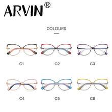 Load image into Gallery viewer, Cat Eye Glasses Frame Women Optical Prescription Anti Blue Eyeglass Light Ladies Myopia Color Matching Computer  Eyewear