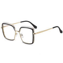 Carica l&#39;immagine nel visualizzatore di Gallery, Cat Eye Montature per occhiali Anti Luce Blu Occhiali da vista Occhiali trasparenti TR90 Donna Occhiali da vista retrò Donna Occhiali falsi Miopia F