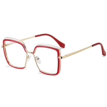 Carica l&#39;immagine nel visualizzatore di Gallery, Cat Eye Montature per occhiali Anti Luce Blu Occhiali da vista Occhiali trasparenti TR90 Donna Occhiali da vista retrò Donna Occhiali falsi Miopia F