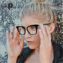 Load image into Gallery viewer, Cat Eye Glasses Frames For Women Leopard Clear Eyewear Glasses Men Vintage Prescription Myopia Eyeglasses Frames