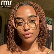Load image into Gallery viewer, Cat Eye Glasses Frames Men Women Optical Glass Vintage Clear Glasses  Transparent Lens Spectacle Frames Prescription Unisex