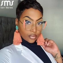 Carica l&#39;immagine nel visualizzatore di Gallery, Cat Eye Glasses Frames Men Women Optical Glass Vintage Clear Glasses  Transparent Lens Spectacle Frames Prescription Unisex