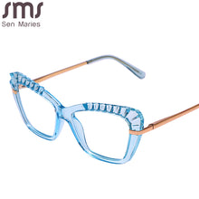 Load image into Gallery viewer, Cat Eye Glasses Frames Women Anti Blue Light Optical Computer Glasses Oculos De Grau Feminino Armacao