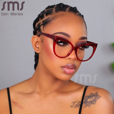 Cat Eye Glasses Frames Women Brand Designer Big Frame Glsses Frame For Men Transparent Sunglasses Female Clear Lens Spectacle