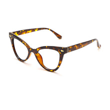 Carica l&#39;immagine nel visualizzatore di Gallery, Cat Eye Glasses Frames Women Clear Lens Glasses Prescription Spectacle Frames Unisex Ladies Eyewear