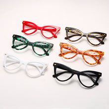 Carica l&#39;immagine nel visualizzatore di Gallery, Cat Eye Glasses Frames Women Clear Lens Glasses Prescription Spectacle Frames Unisex Ladies Eyewear