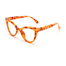 Carica l&#39;immagine nel visualizzatore di Gallery, Cat Eye Glasses Frames Women Clear Lens Glasses Prescription Spectacle Frames Unisex Ladies Eyewear