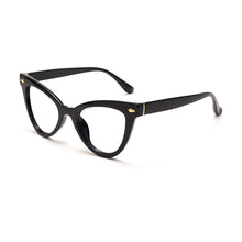 Carica l&#39;immagine nel visualizzatore di Gallery, Cat Eye Glasses Frames Women Clear Lens Glasses Prescription Spectacle Frames Unisex Ladies Eyewear