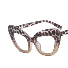 Load image into Gallery viewer, Cat Eye Leopard Frame Marble Large Frame  Designer Glasses UV400 Prescription Glasses Glasses For Women