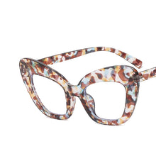Load image into Gallery viewer, Cat Eye Leopard Frame Marble Large Frame  Designer Glasses UV400 Prescription Glasses Glasses For Women