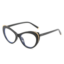 Carica l'immagine nel visualizzatore di Gallery, Occhiali Cat Eye Leopard con sfumatura blu che bloccano la luce Occhiali firmati estivi UV400 Oculos De Grau Feminino
