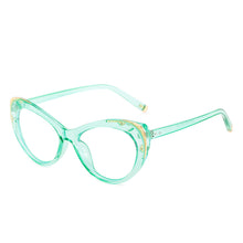 Carica l'immagine nel visualizzatore di Gallery, Occhiali Cat Eye Leopard con sfumatura blu che bloccano la luce Occhiali firmati estivi UV400 Oculos De Grau Feminino