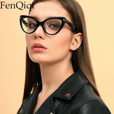 Cat Eye Marble Frame   Designer Glasses UV400 Prescription Glasses Unisex Trend Zonnebril Dames